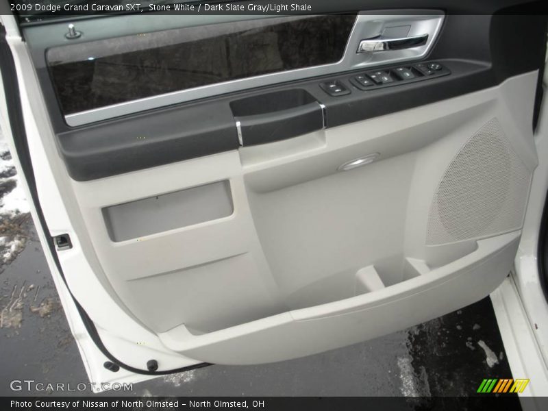 Stone White / Dark Slate Gray/Light Shale 2009 Dodge Grand Caravan SXT
