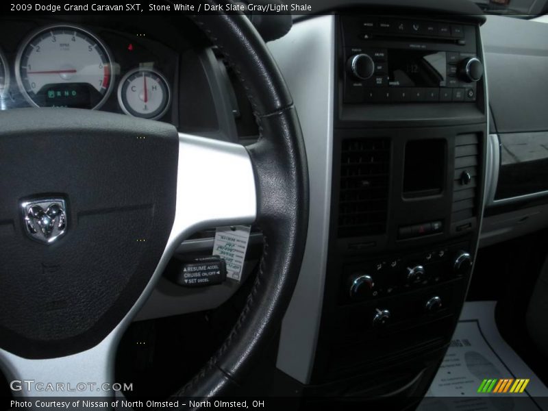 Stone White / Dark Slate Gray/Light Shale 2009 Dodge Grand Caravan SXT
