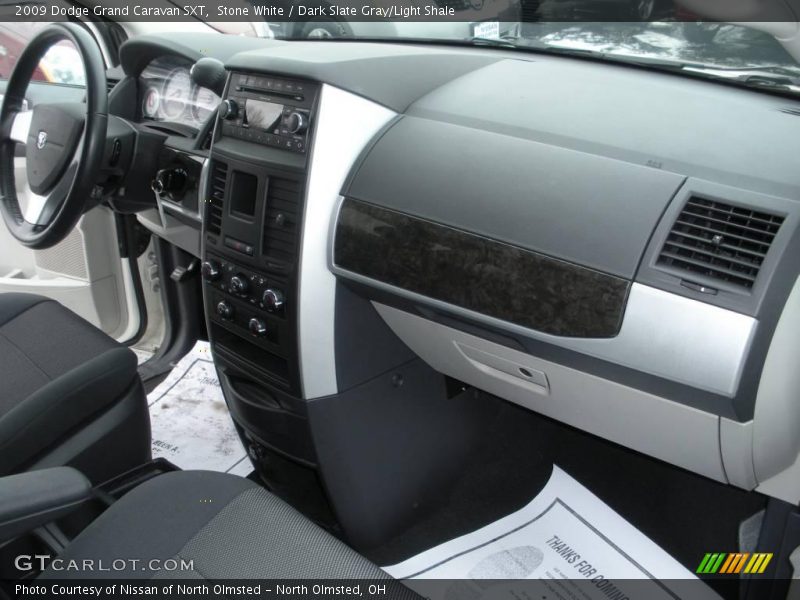 Stone White / Dark Slate Gray/Light Shale 2009 Dodge Grand Caravan SXT