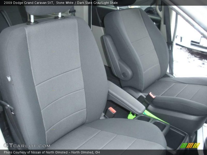 Stone White / Dark Slate Gray/Light Shale 2009 Dodge Grand Caravan SXT