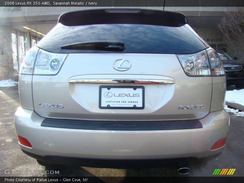 Savannah Metallic / Ivory 2008 Lexus RX 350 AWD