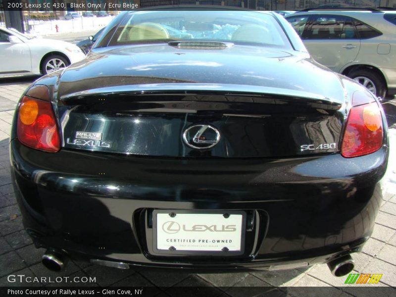 Black Onyx / Ecru Beige 2005 Lexus SC 430