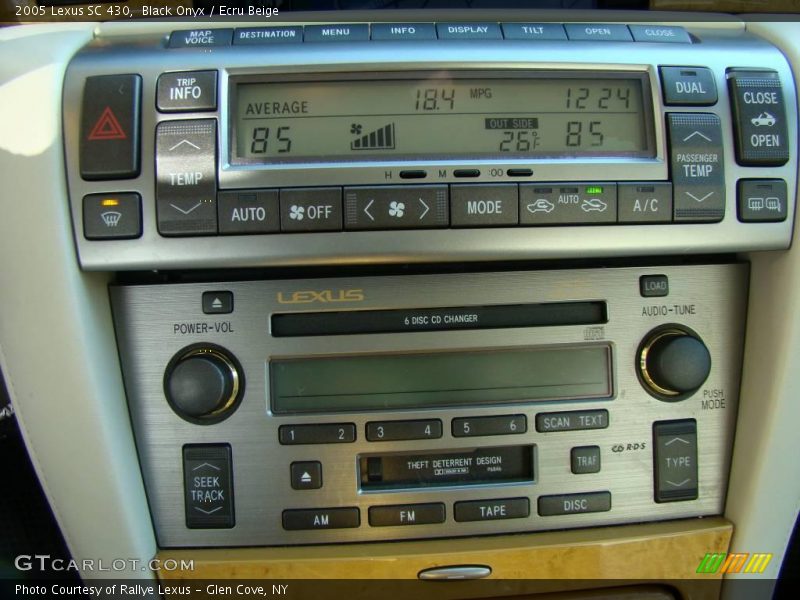 Black Onyx / Ecru Beige 2005 Lexus SC 430