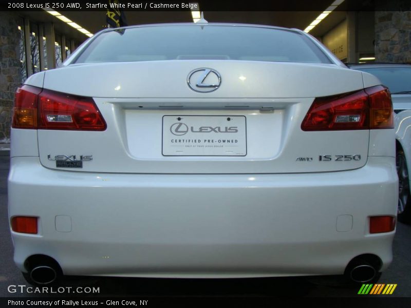 Starfire White Pearl / Cashmere Beige 2008 Lexus IS 250 AWD