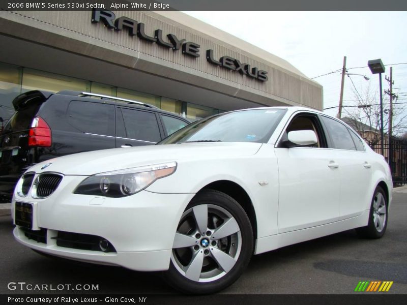 Alpine White / Beige 2006 BMW 5 Series 530xi Sedan