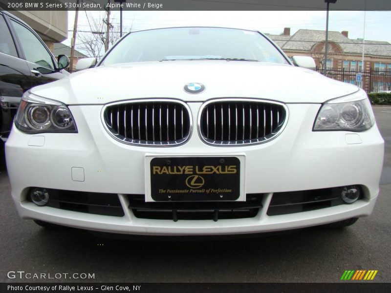 Alpine White / Beige 2006 BMW 5 Series 530xi Sedan