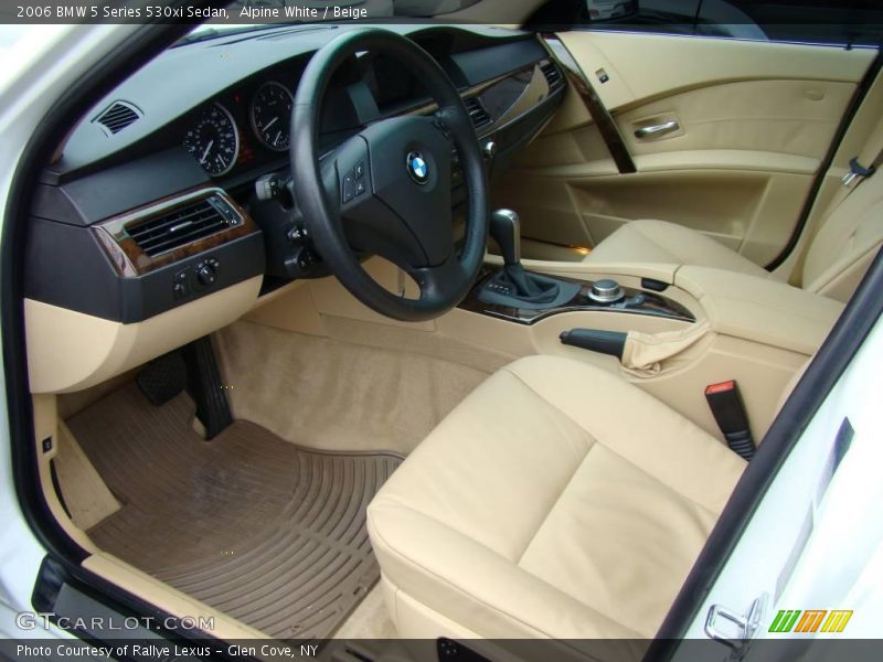 Alpine White / Beige 2006 BMW 5 Series 530xi Sedan