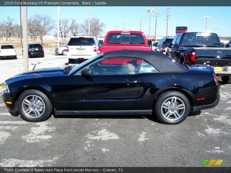 Black / Saddle 2010 Ford Mustang V6 Premium Convertible