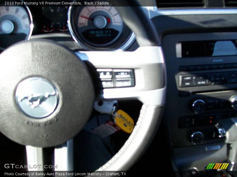 Black / Saddle 2010 Ford Mustang V6 Premium Convertible