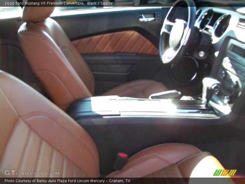 Black / Saddle 2010 Ford Mustang V6 Premium Convertible