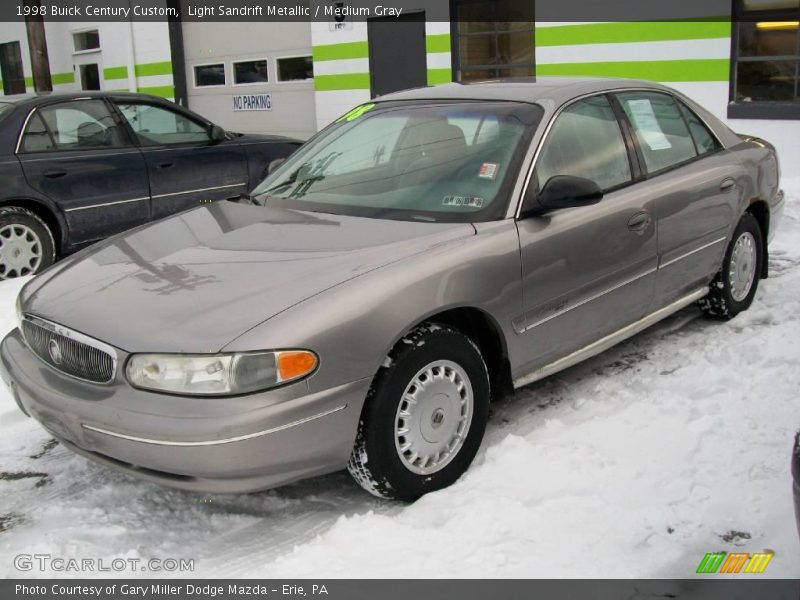 Light Sandrift Metallic / Medium Gray 1998 Buick Century Custom