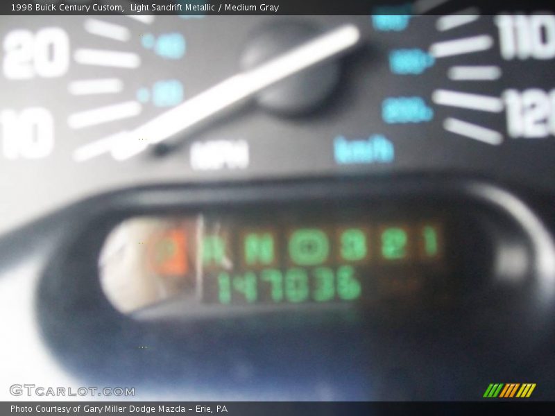 Light Sandrift Metallic / Medium Gray 1998 Buick Century Custom