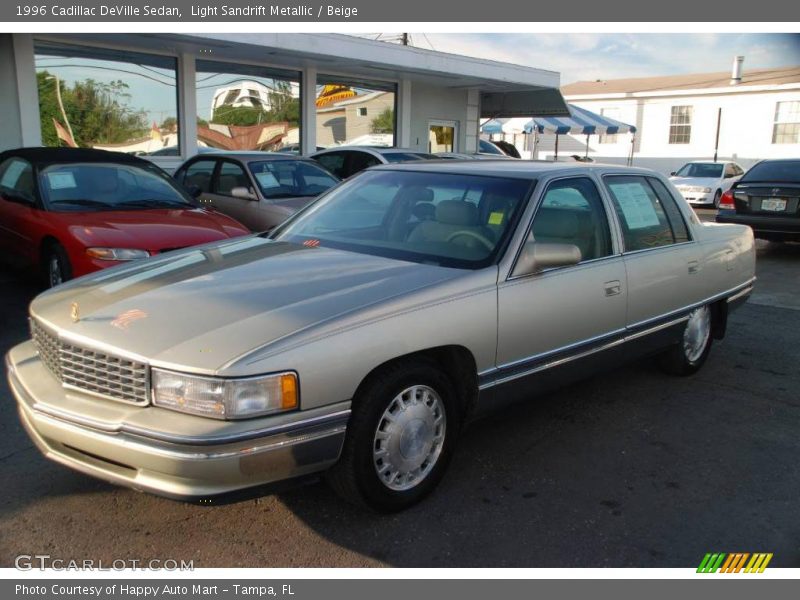 Light Sandrift Metallic / Beige 1996 Cadillac DeVille Sedan