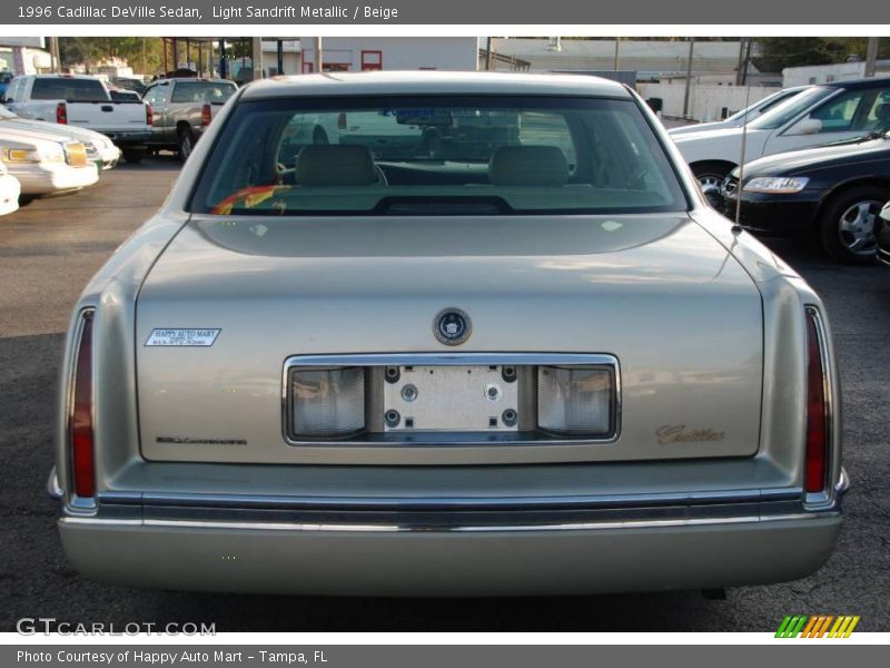 Light Sandrift Metallic / Beige 1996 Cadillac DeVille Sedan