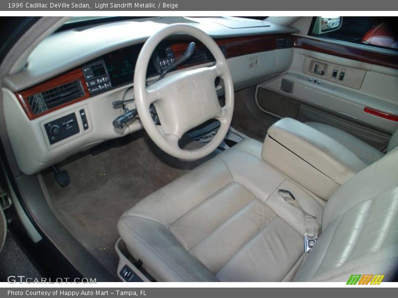 Light Sandrift Metallic / Beige 1996 Cadillac DeVille Sedan