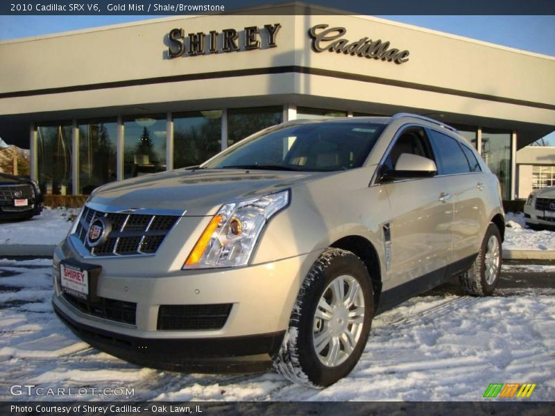 Gold Mist / Shale/Brownstone 2010 Cadillac SRX V6