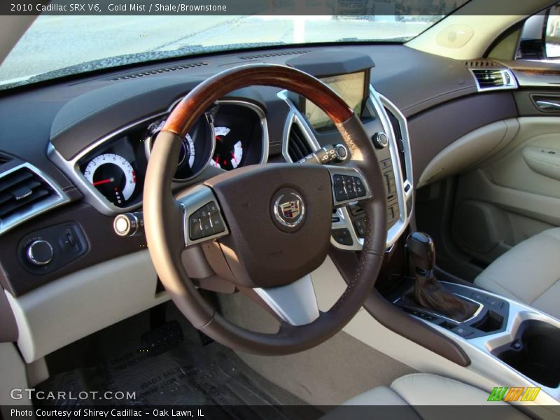Gold Mist / Shale/Brownstone 2010 Cadillac SRX V6
