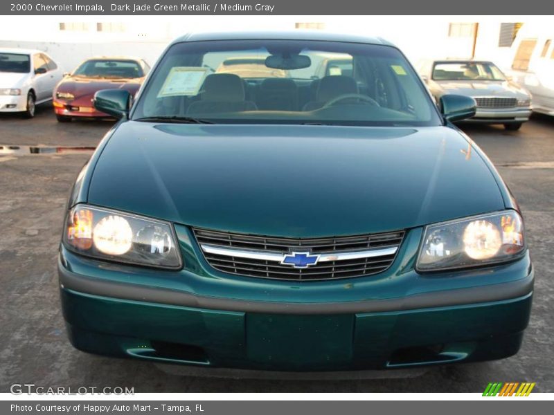 Dark Jade Green Metallic / Medium Gray 2000 Chevrolet Impala