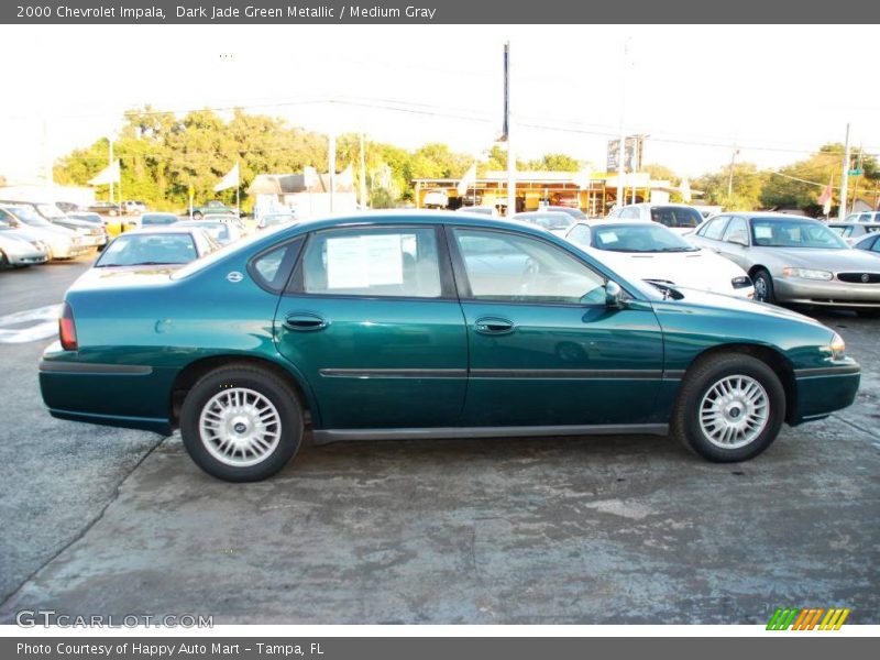 Dark Jade Green Metallic / Medium Gray 2000 Chevrolet Impala