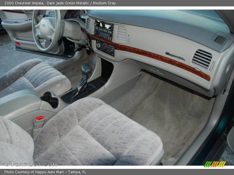 Dark Jade Green Metallic / Medium Gray 2000 Chevrolet Impala