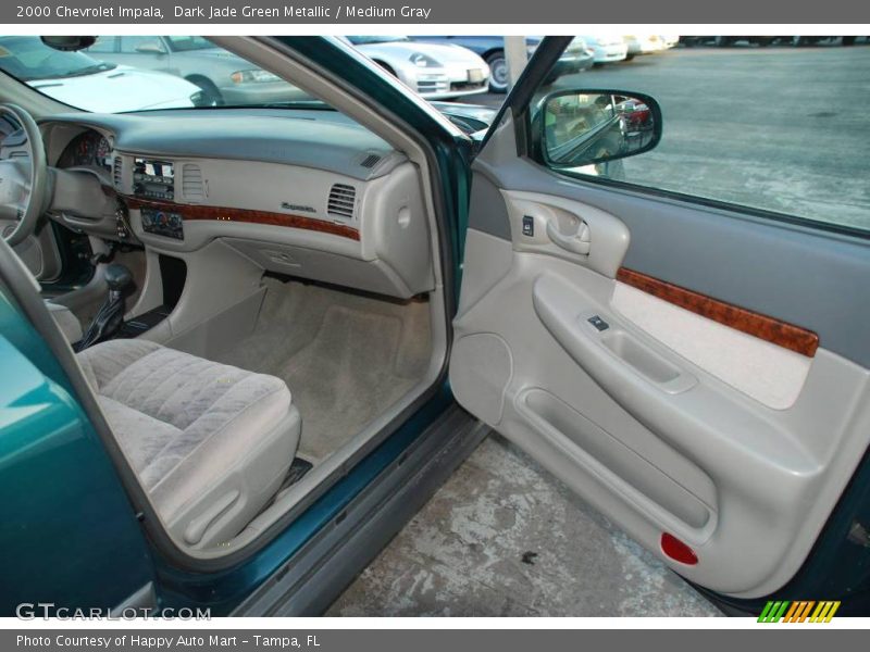 Dark Jade Green Metallic / Medium Gray 2000 Chevrolet Impala