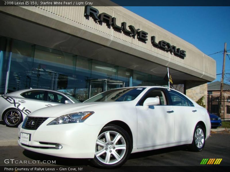 Starfire White Pearl / Light Gray 2008 Lexus ES 350