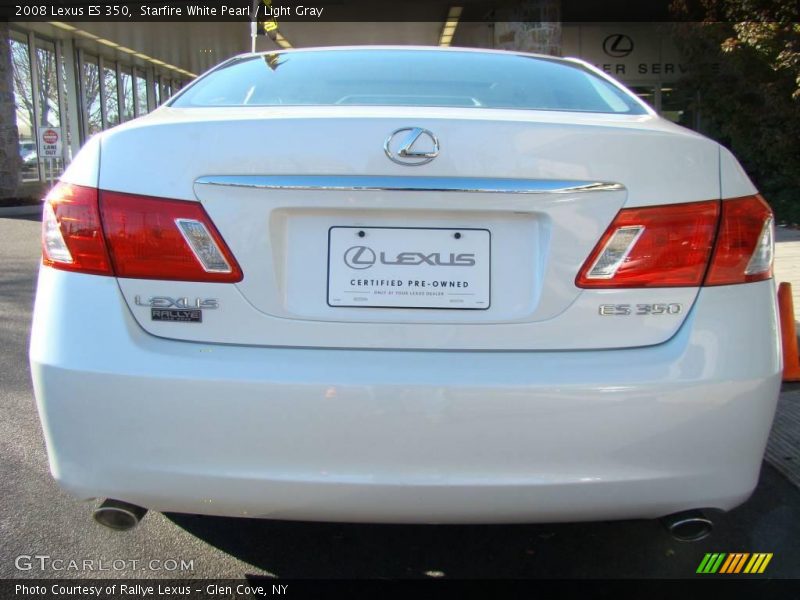 Starfire White Pearl / Light Gray 2008 Lexus ES 350
