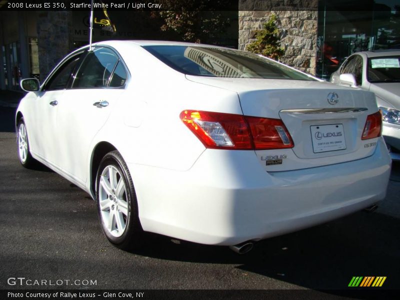 Starfire White Pearl / Light Gray 2008 Lexus ES 350