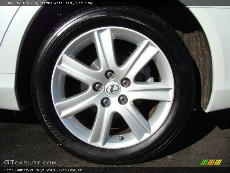 Starfire White Pearl / Light Gray 2008 Lexus ES 350