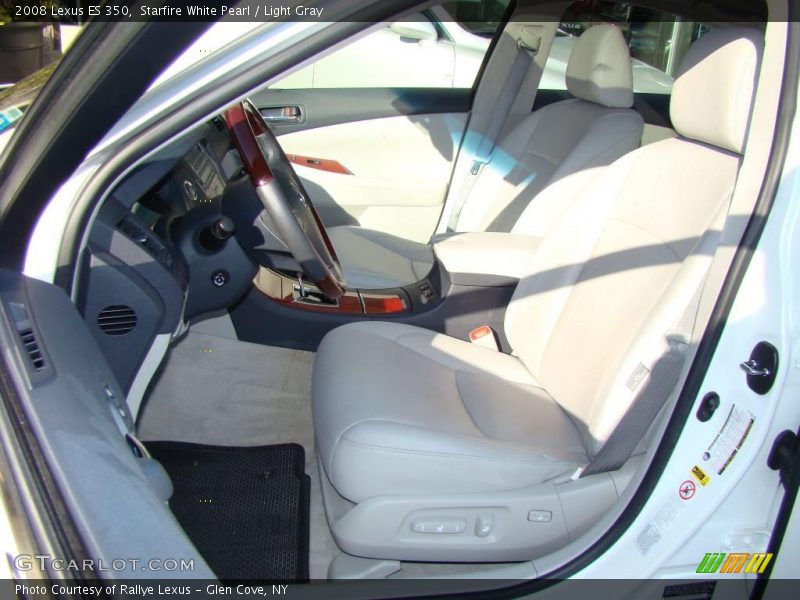 Starfire White Pearl / Light Gray 2008 Lexus ES 350