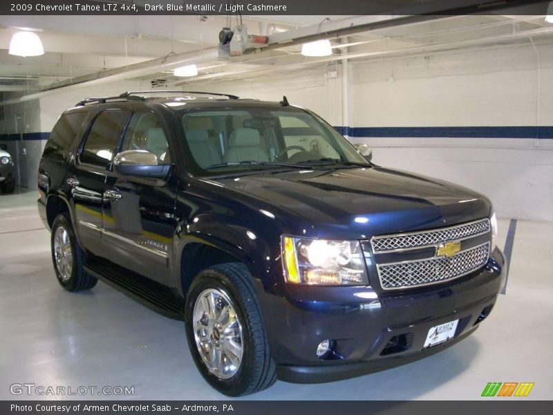Dark Blue Metallic / Light Cashmere 2009 Chevrolet Tahoe LTZ 4x4