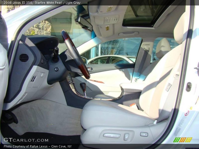 Starfire White Pearl / Light Gray 2008 Lexus ES 350