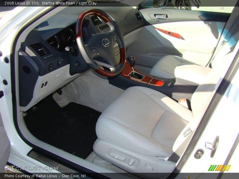 Starfire White Pearl / Light Gray 2008 Lexus ES 350