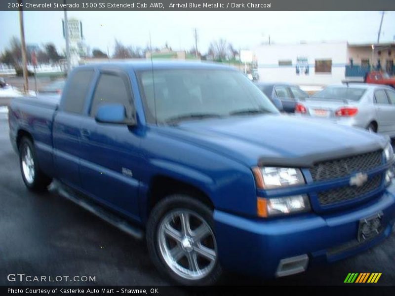 Arrival Blue Metallic / Dark Charcoal 2004 Chevrolet Silverado 1500 SS Extended Cab AWD