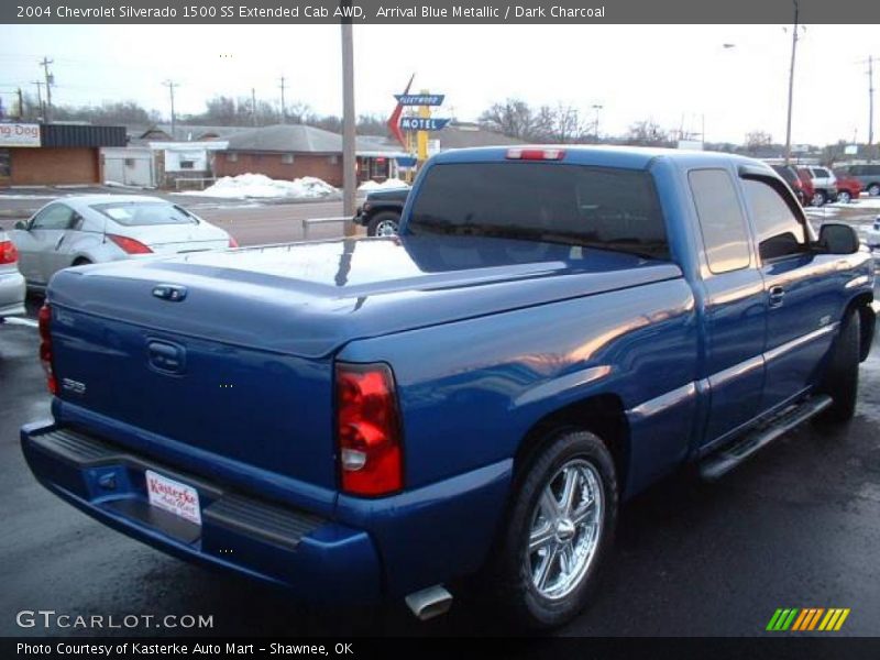 Arrival Blue Metallic / Dark Charcoal 2004 Chevrolet Silverado 1500 SS Extended Cab AWD