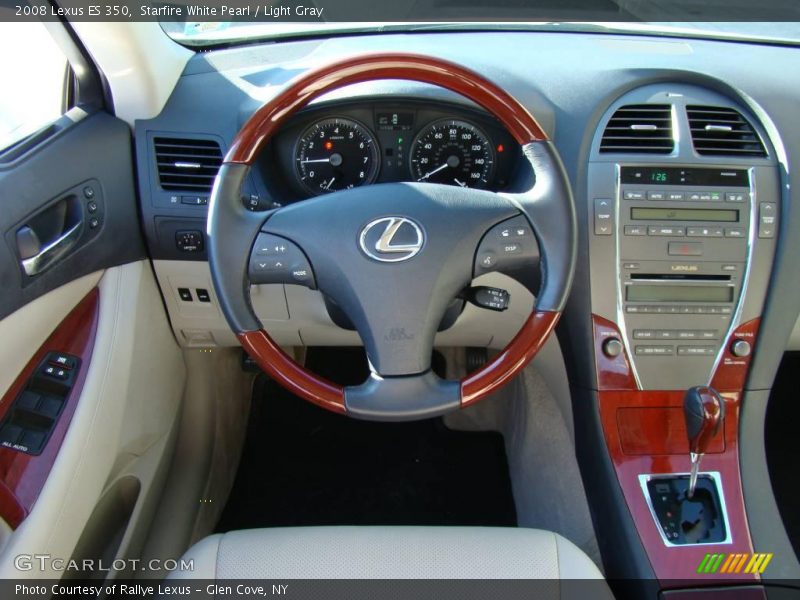Starfire White Pearl / Light Gray 2008 Lexus ES 350