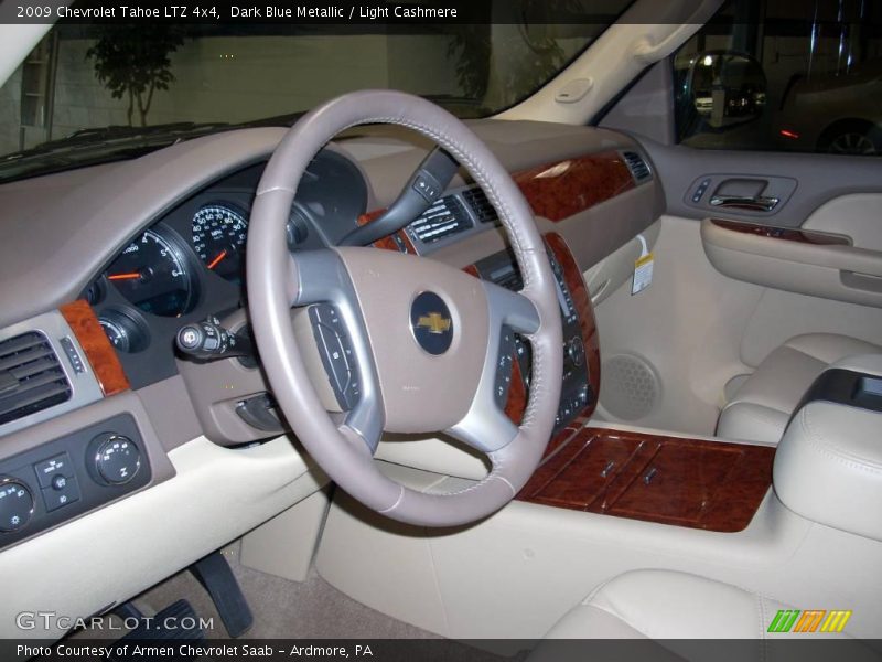 Dark Blue Metallic / Light Cashmere 2009 Chevrolet Tahoe LTZ 4x4