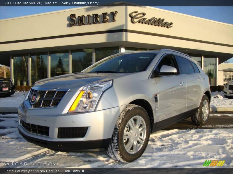 Radiant Silver / Titanium/Ebony 2010 Cadillac SRX V6