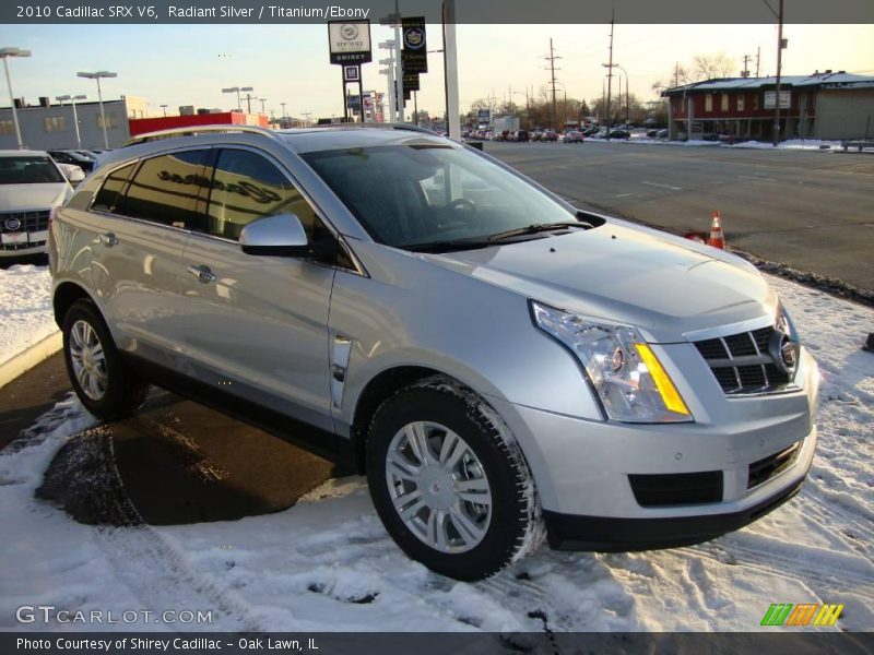 Radiant Silver / Titanium/Ebony 2010 Cadillac SRX V6