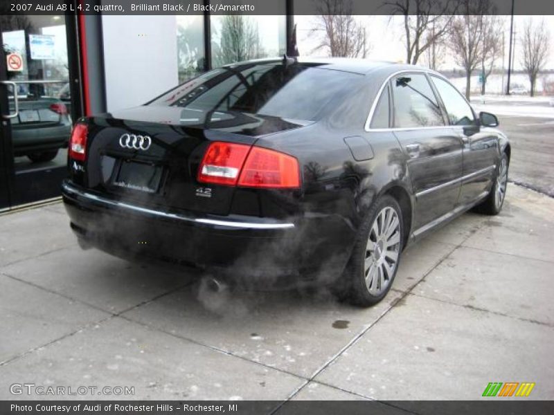 Brilliant Black / Black/Amaretto 2007 Audi A8 L 4.2 quattro