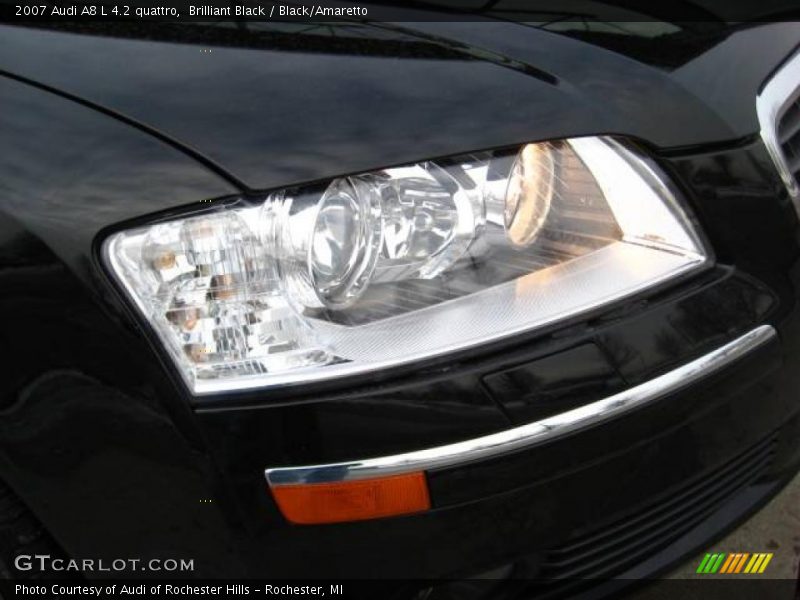 Brilliant Black / Black/Amaretto 2007 Audi A8 L 4.2 quattro