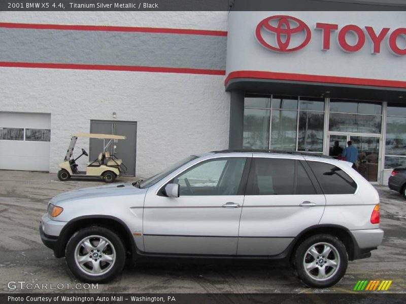 Titanium Silver Metallic / Black 2001 BMW X5 4.4i
