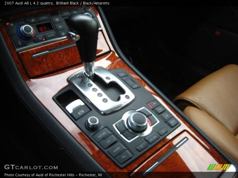 Brilliant Black / Black/Amaretto 2007 Audi A8 L 4.2 quattro