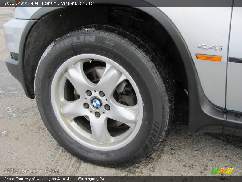 Titanium Silver Metallic / Black 2001 BMW X5 4.4i