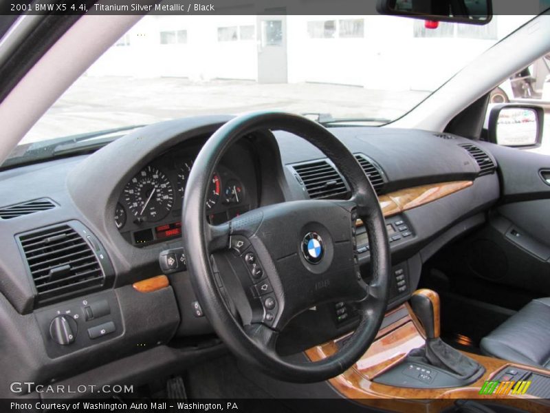Titanium Silver Metallic / Black 2001 BMW X5 4.4i