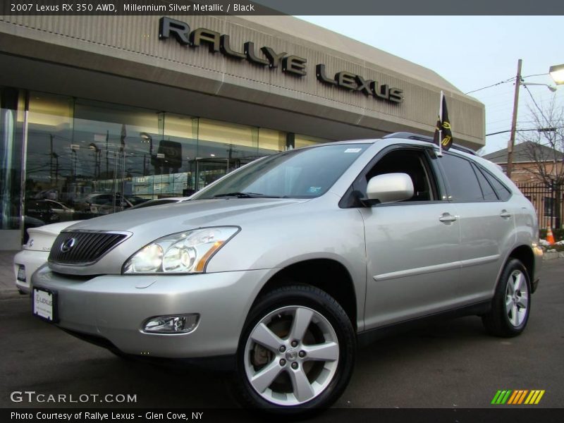Millennium Silver Metallic / Black 2007 Lexus RX 350 AWD