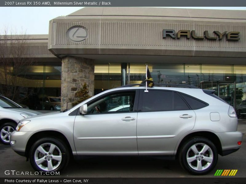 Millennium Silver Metallic / Black 2007 Lexus RX 350 AWD