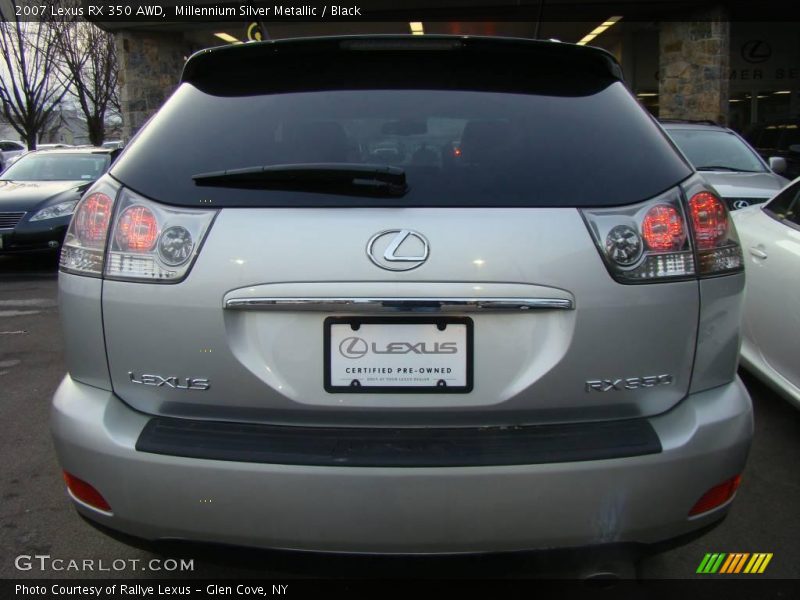 Millennium Silver Metallic / Black 2007 Lexus RX 350 AWD