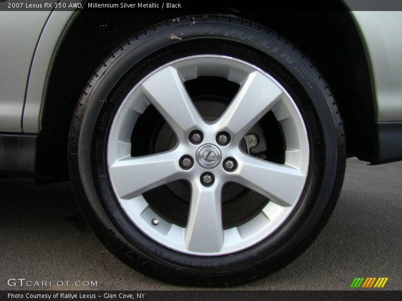 Millennium Silver Metallic / Black 2007 Lexus RX 350 AWD