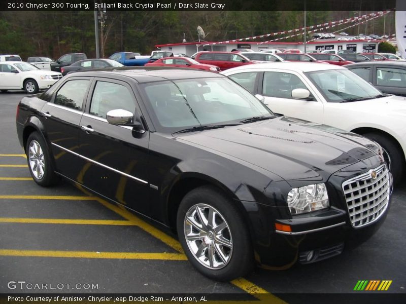 Brilliant Black Crystal Pearl / Dark Slate Gray 2010 Chrysler 300 Touring